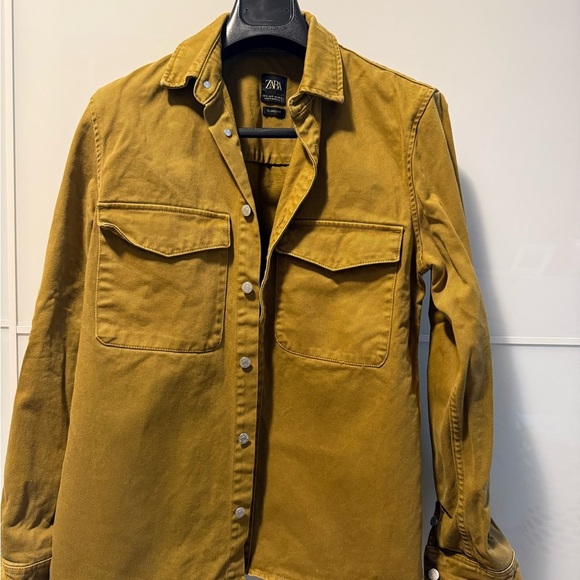 Zara Men’s Tan Lightweight Shirt Jacket - Picture 5 of 5